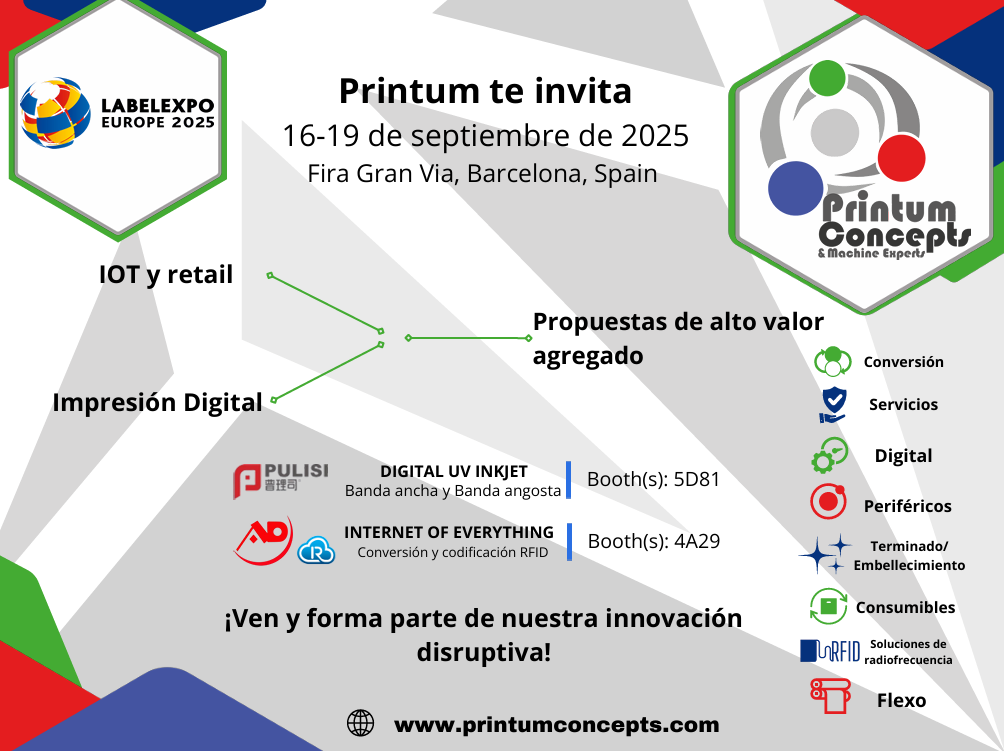Printum te invita a Labelexpo Europe 2025 en Barcelona